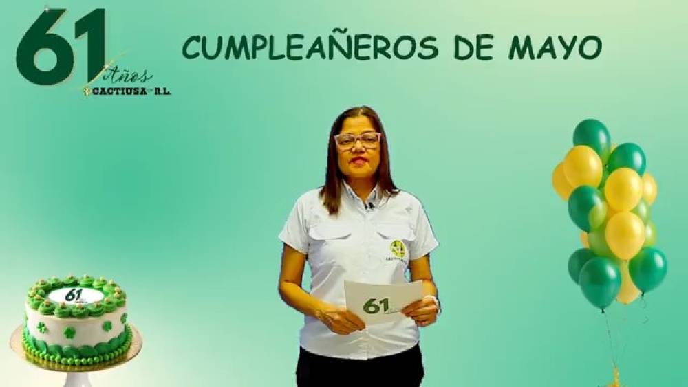 Sorteo de los cumpleañeros de mayo.
