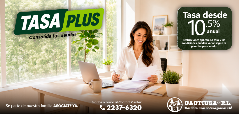 Promocion tasa plus