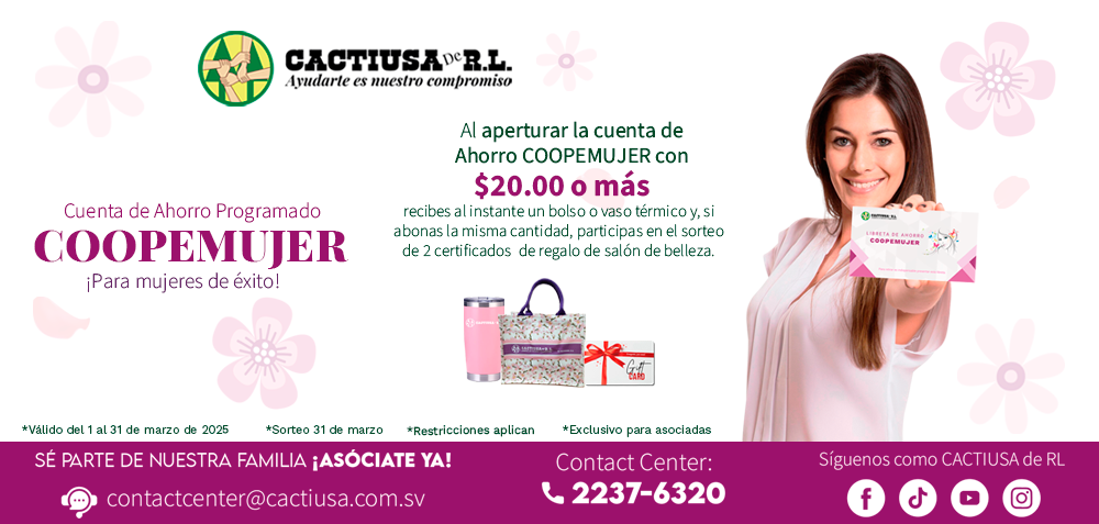 Promoción marzo COOPEMUJER 2025